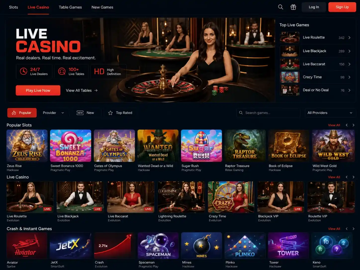 Giochi su N1Bet online casino